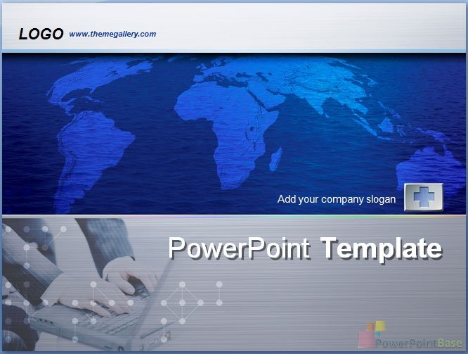 Yuklab olish PowerPoint shabloni ¹43 kulrang tuslarda taqdimot uchun bepul