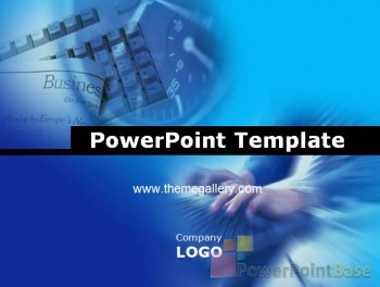 Yuklab olish PowerPoint shabloni �12 ko�k tuslarda taqdimot uchun bepul
