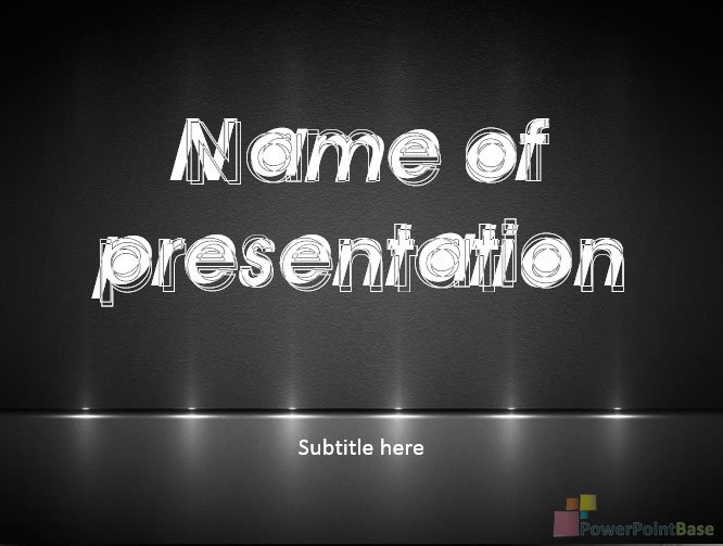 Завантажити Шаблон PowerPoint №473 у чорних тонах для презентації безкоштовно