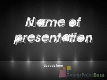 Yuklab olish PowerPoint shabloni �473 qora tuslarda taqdimot uchun bepul