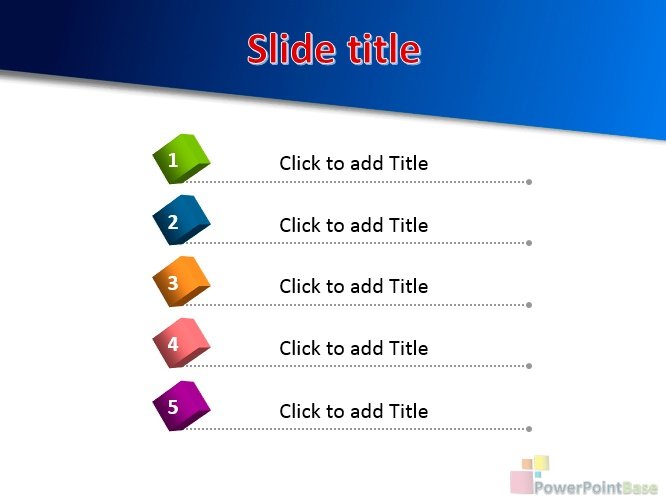 Yuklab olish PowerPoint shabloni �549 ko�k tuslarda taqdimot uchun bepul