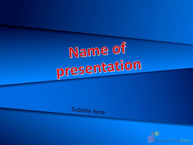 Yuklab olish PowerPoint shabloni �549 ko�k tuslarda taqdimot uchun bepul