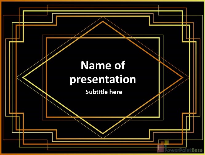 Yuklab olish PowerPoint shabloni �605 qora tuslarda taqdimot uchun bepul