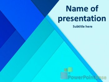 Yuklab olish PowerPoint shabloni �636 ko�k tuslarda taqdimot uchun bepul