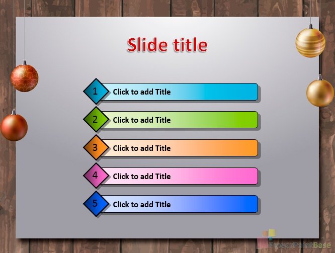 Yuklab olish Yangi yil PowerPoint shabloni ¹669 taqdimot uchun bepul