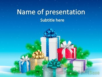 Yuklab olish Bayramona PowerPoint shabloni �674 taqdimot uchun bepul