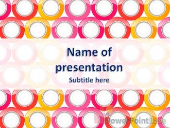 Yuklab olish PowerPoint shabloni �691 qizil tuslarda taqdimot uchun bepul