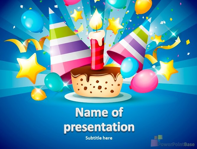 Yuklab olish Bayramona PowerPoint shabloni �709 taqdimot uchun bepul