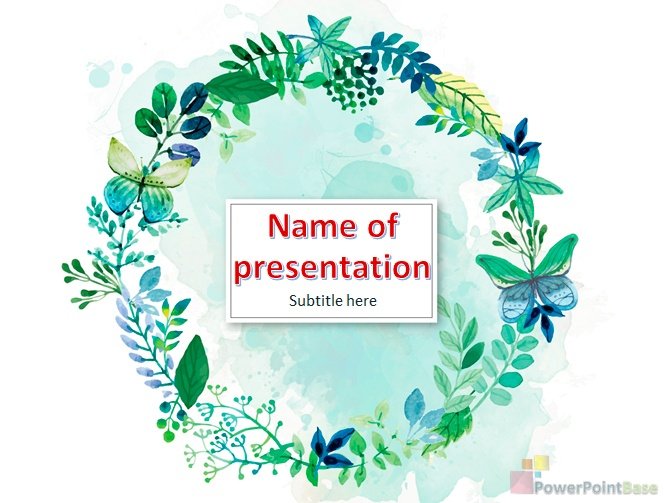 Завантажити Шаблон PowerPoint про природу №737 для презентації безкоштовно