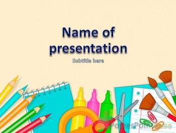 Yuklab olish Maktab PowerPoint shabloni �707 taqdimot uchun bepul