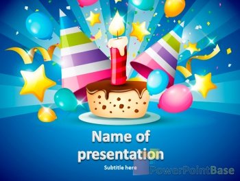 Yuklab olish Bayramona PowerPoint shabloni �709 taqdimot uchun bepul