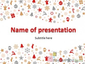 Yuklab olish Bayramona PowerPoint shabloni �768 taqdimot uchun bepul