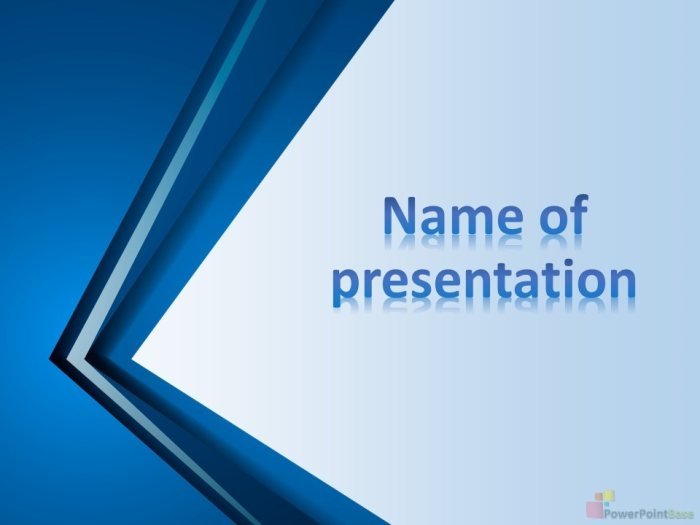 Yuklab olish PowerPoint shabloni �790 ko�k tuslarda taqdimot uchun bepul