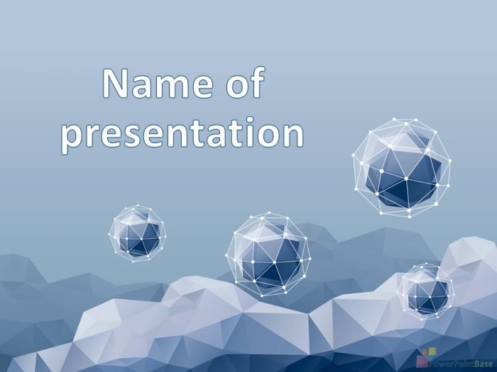 Yuklab olish PowerPoint shabloni �800 ko�k tuslarda taqdimot uchun bepul