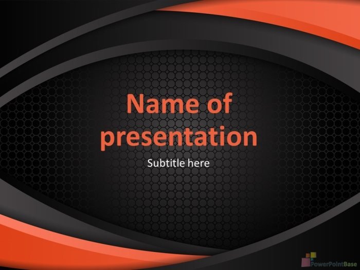 Yuklab olish PowerPoint shabloni �827 qora tuslarda taqdimot uchun bepul