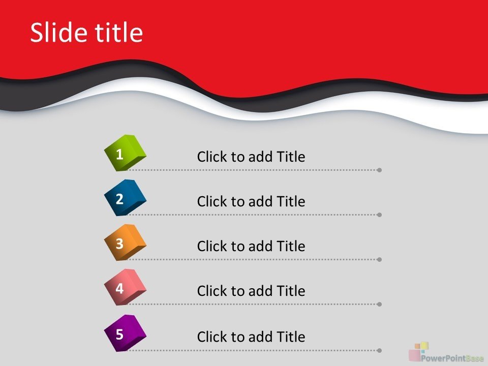 Yuklab olish PowerPoint shabloni ¹864 qizil tuslarda taqdimot uchun bepul