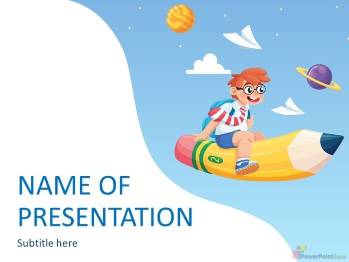 Yuklab olish Maktab PowerPoint shabloni �875 taqdimot uchun bepul