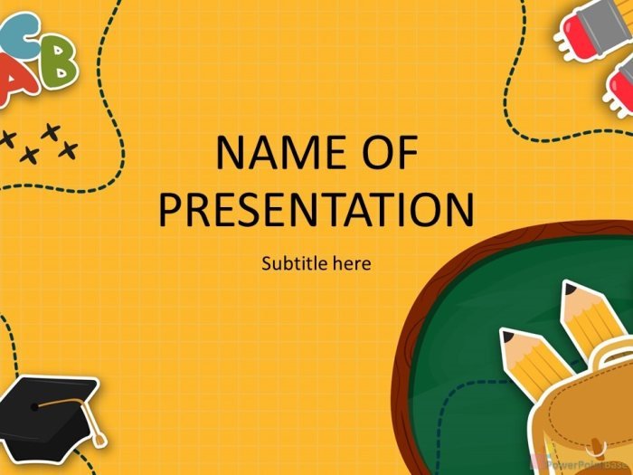 Yuklab olish Maktab PowerPoint shabloni �877 taqdimot uchun bepul
