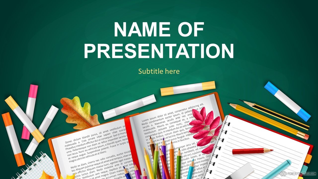 Скачать Школьный шаблон PowerPoint №940 для презентации бесплатно