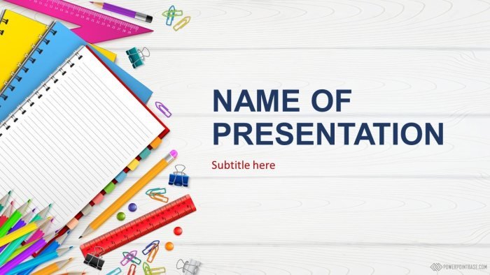 Yuklab olish Maktab PowerPoint shabloni �939 taqdimot uchun bepul