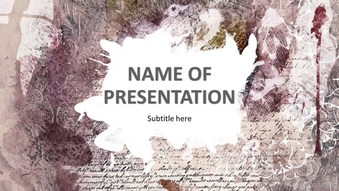 Yuklab olish PowerPoint shabloni �960 jigarrang tuslarda taqdimot uchun bepul