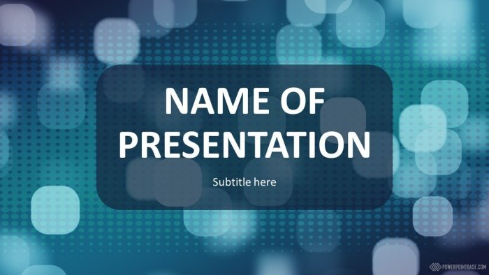 Yuklab olish PowerPoint shabloni �961 ko�k tuslarda taqdimot uchun bepul