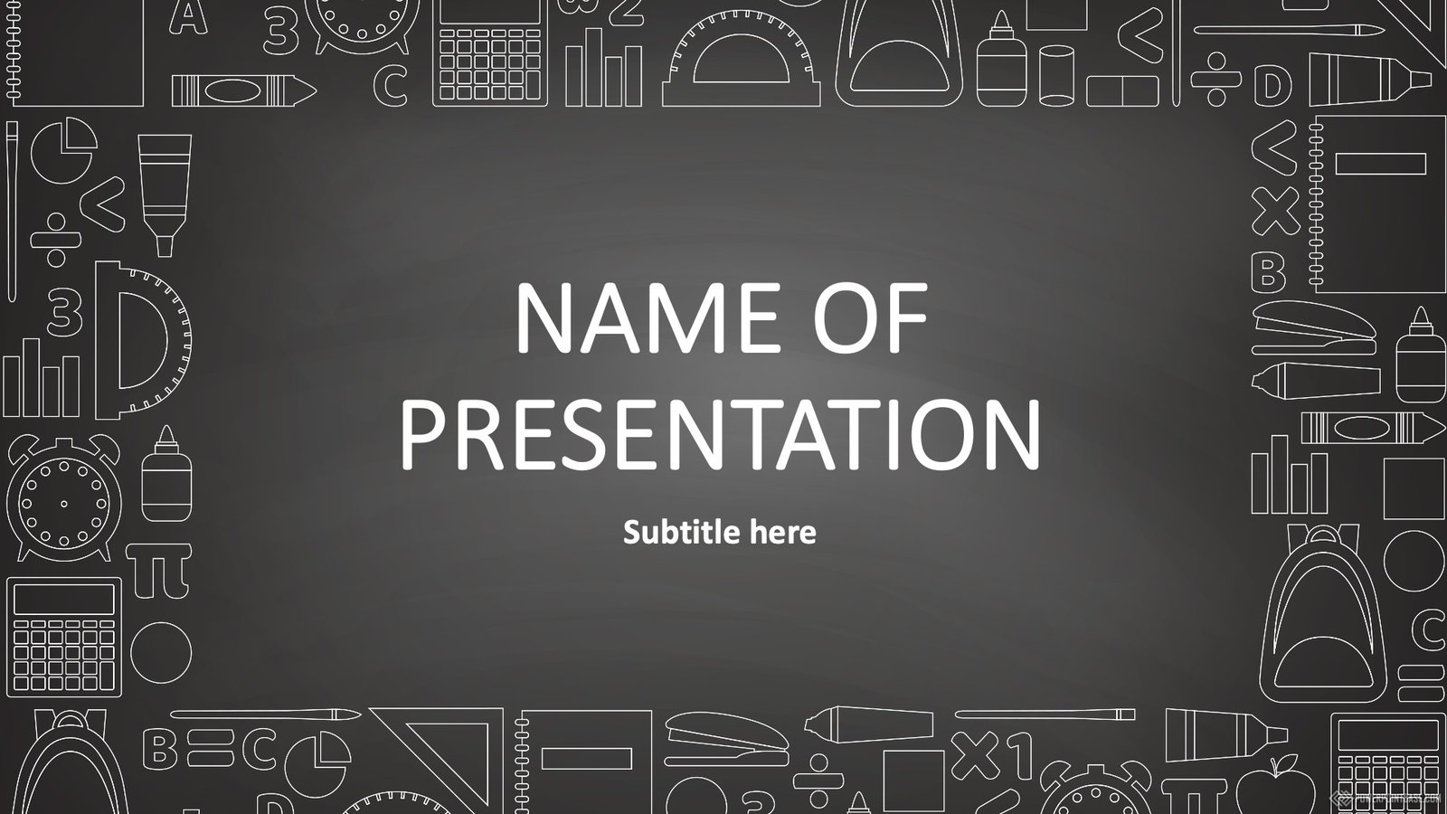 Yuklab olish Maktab PowerPoint shabloni �1036 taqdimot uchun bepul