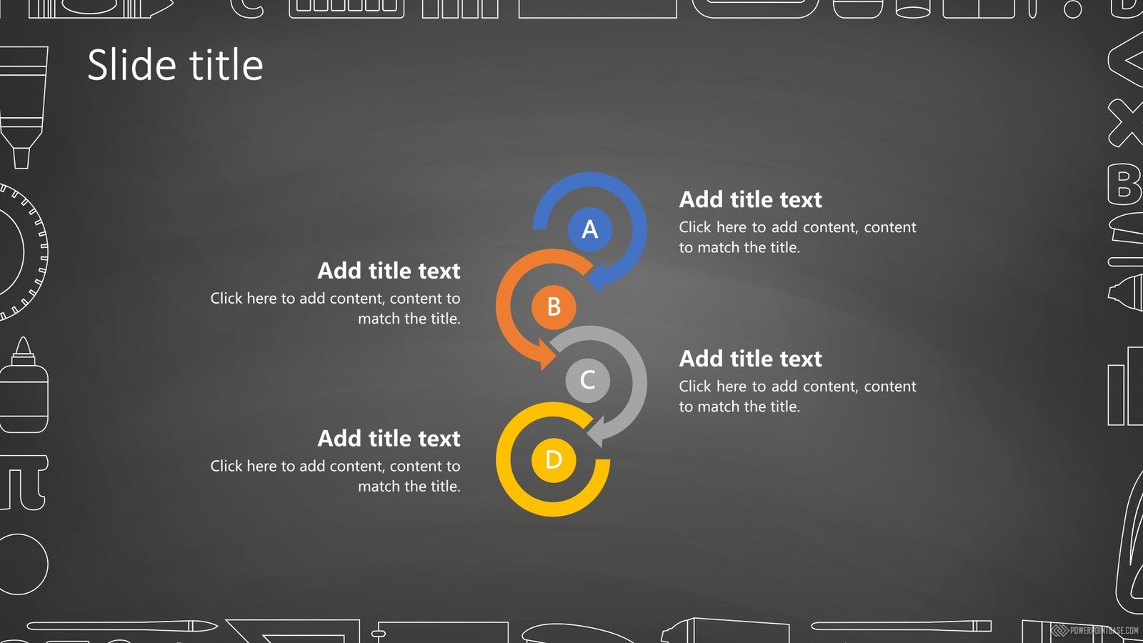 Yuklab olish Maktab PowerPoint shabloni �1036 taqdimot uchun bepul