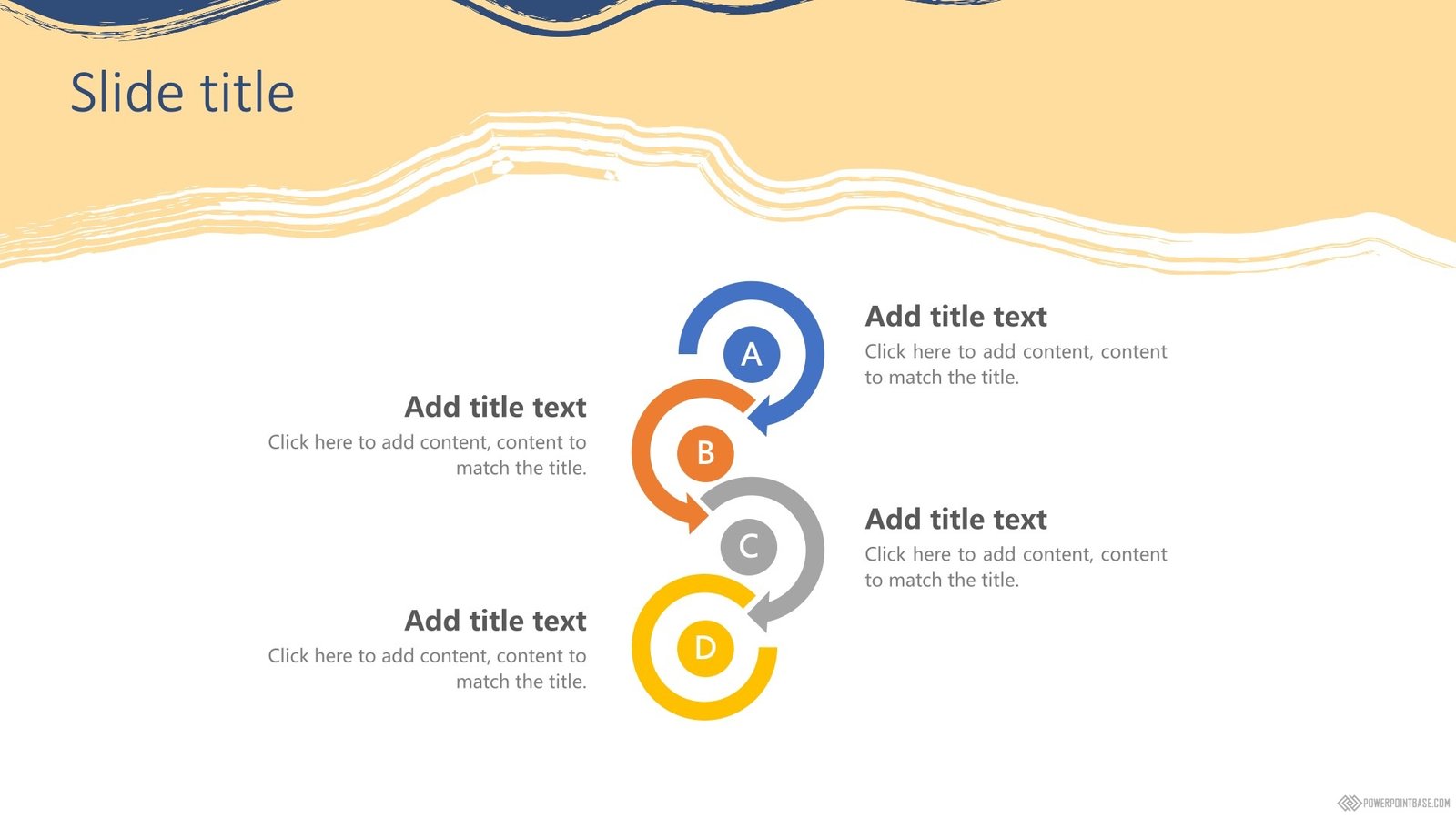 Yuklab olish PowerPoint shabloni �1085 ko�k tuslarda taqdimot uchun bepul