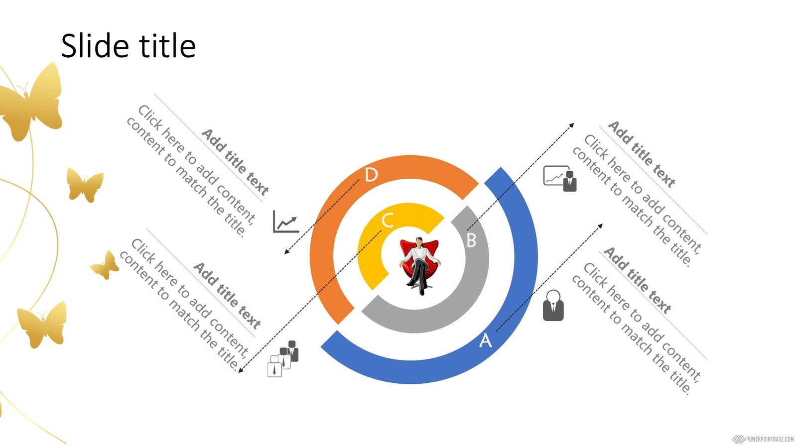 Yuklab olish PowerPoint shabloni �1101 oq tuslarda taqdimot uchun bepul