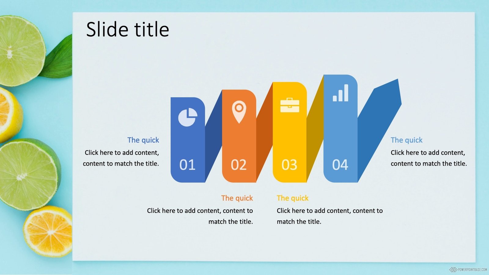 Yuklab olish PowerPoint shabloni �98 ko�k tuslarda taqdimot uchun bepul
