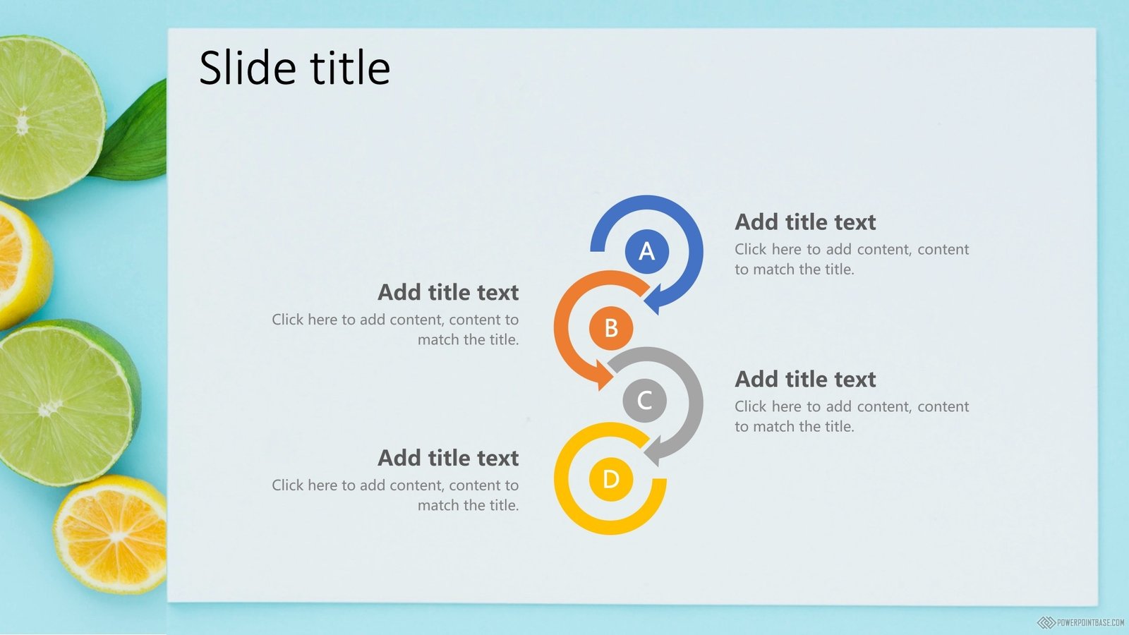 Yuklab olish PowerPoint shabloni �98 ko�k tuslarda taqdimot uchun bepul