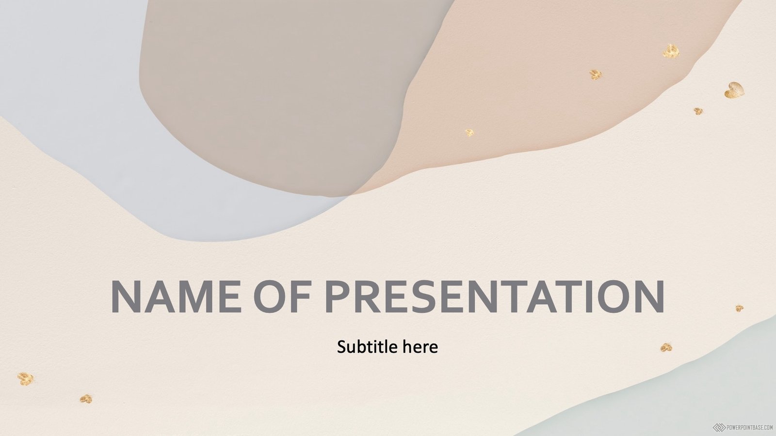 Завантажити Шаблон PowerPoint №1184 у бежевих тонах для презентації безкоштовно