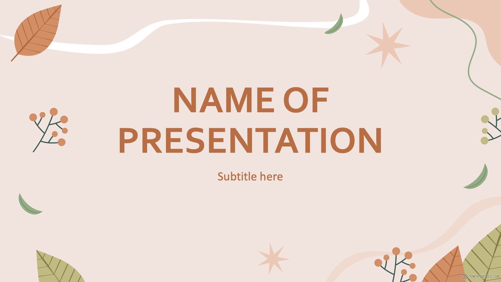 Завантажити Шаблон PowerPoint про природу №1187 для презентації безкоштовно