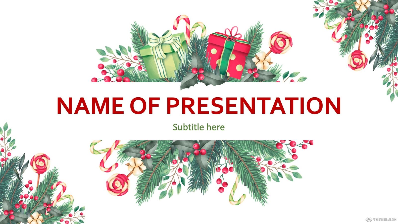 Завантажити Святковий шаблон PowerPoint №1203 для презентації безкоштовно