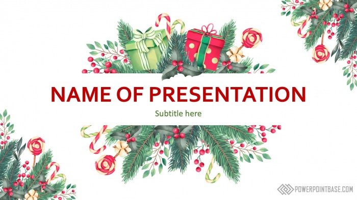 Yuklab olish Bayramona PowerPoint shabloni �1203 taqdimot uchun bepul